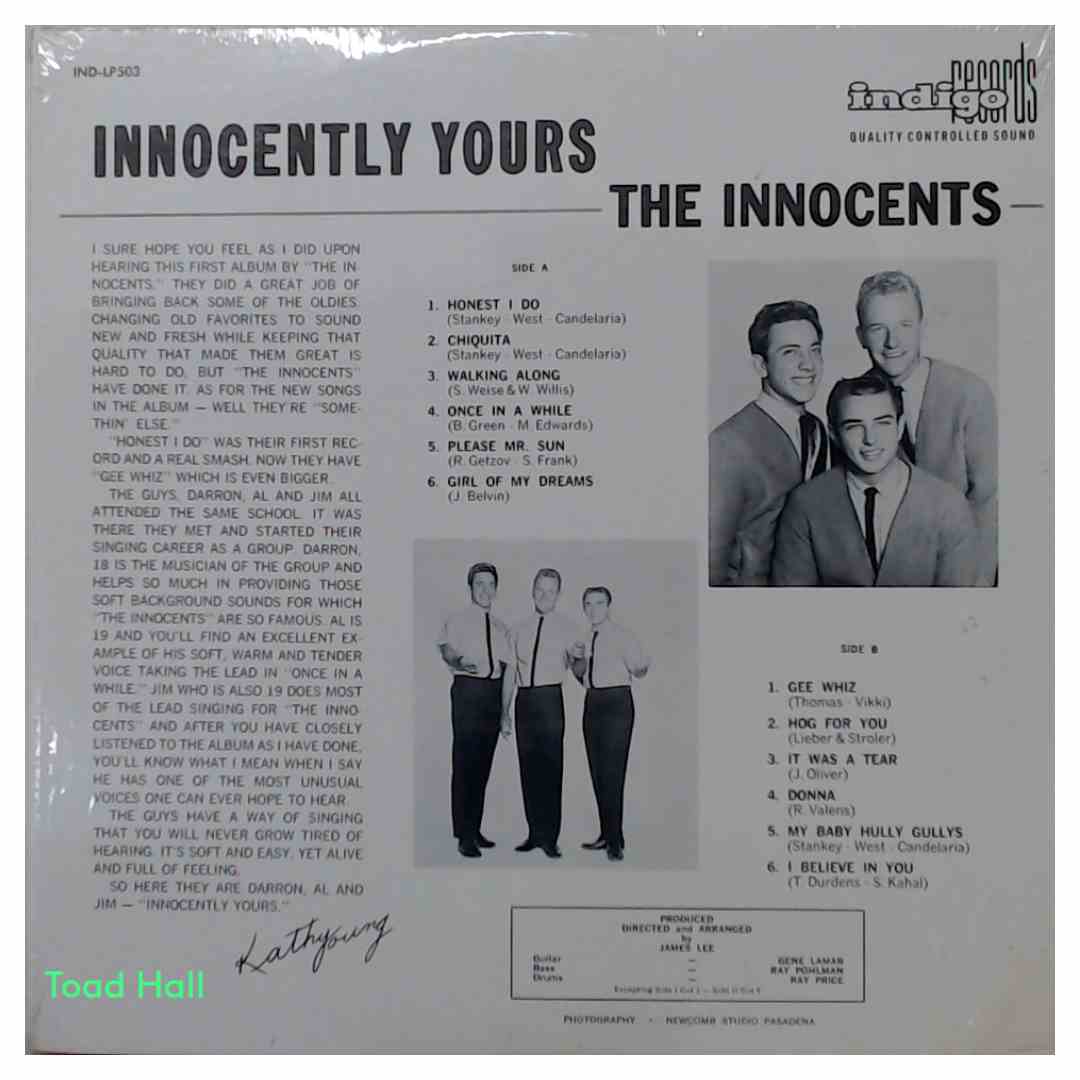 The Innocents - Innocently Yours - Used Vinyl