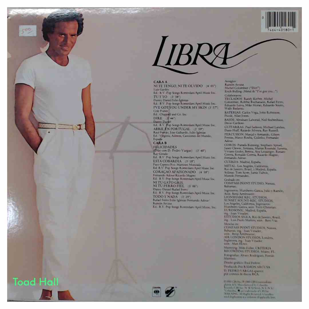 Julio Iglesias - Libra - Used Vinyl