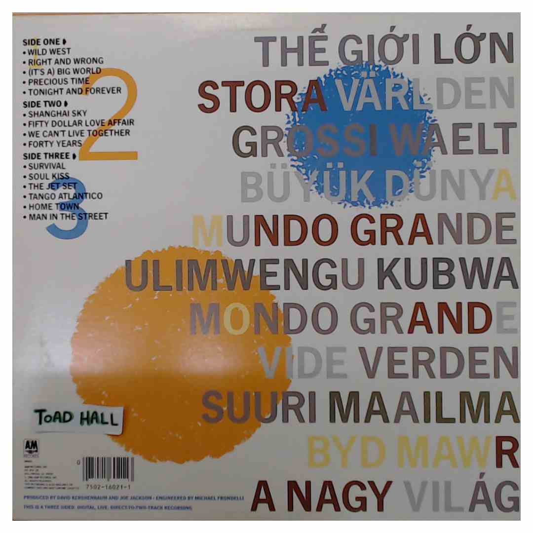 Joe Jackson - Grand Monde - Used Vinyl