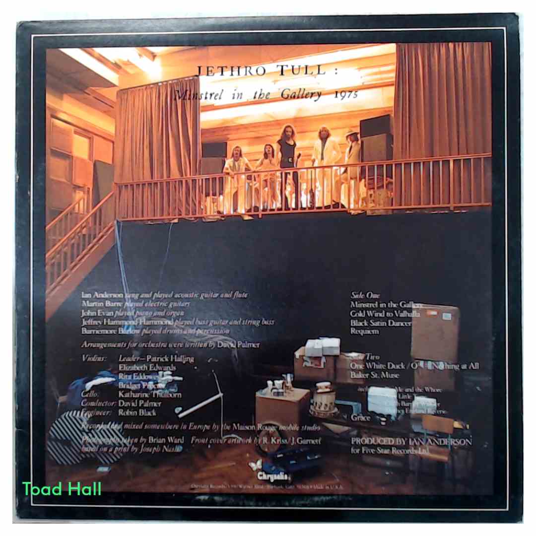 Jethro Tull - Minstrel In The Gallery - Used Vinyl