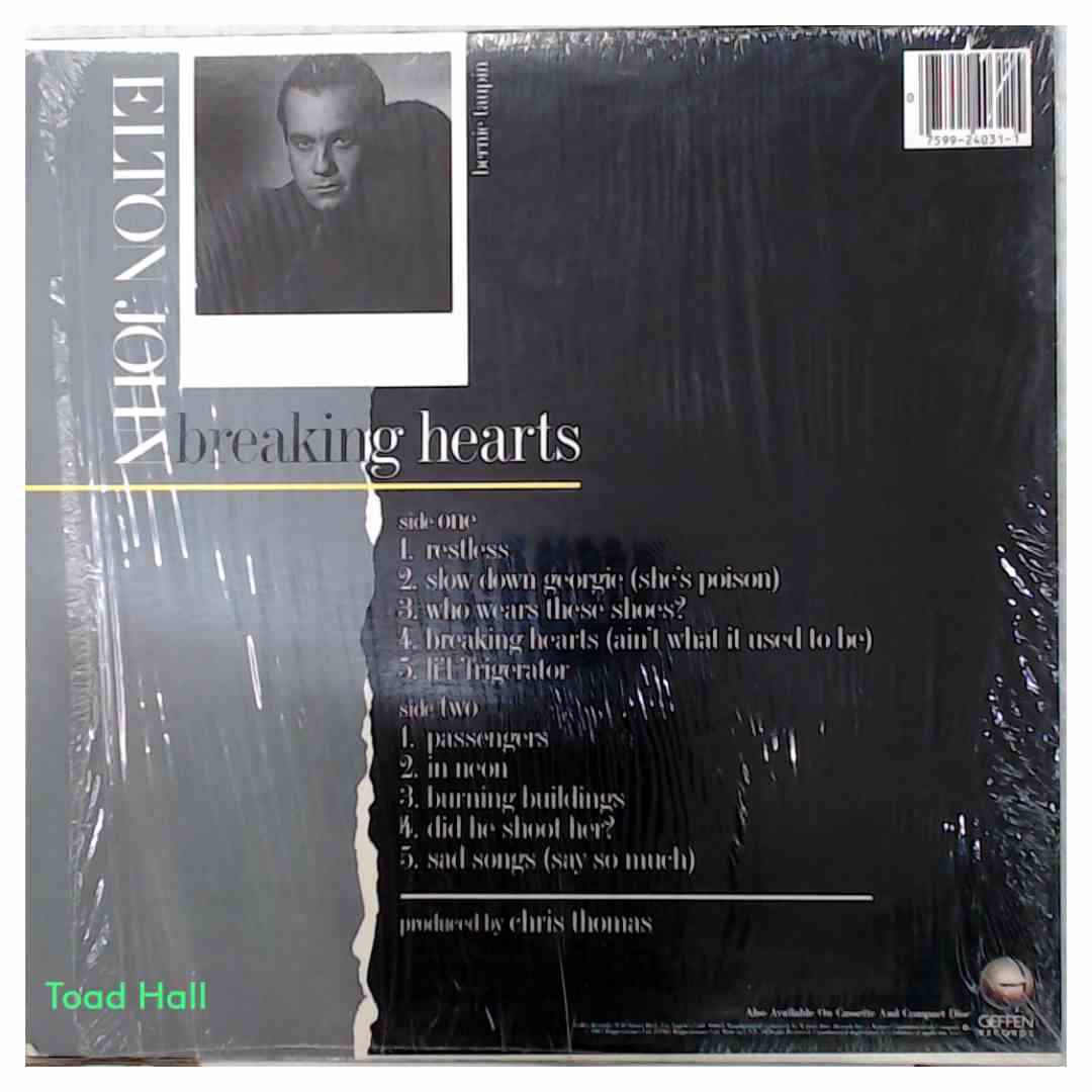 Elton John - Breaking Hearts - Used Vinyl