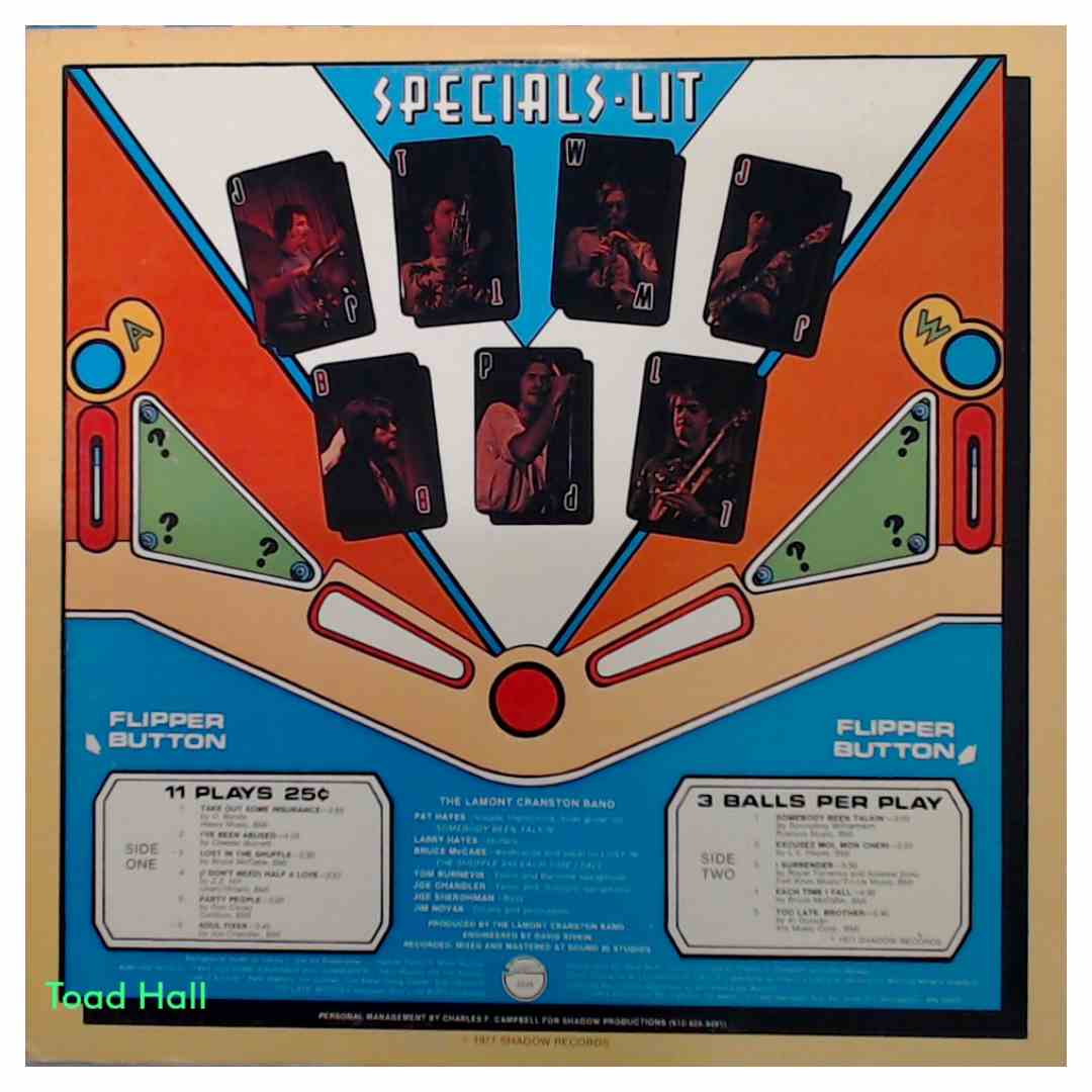 Lamont Cranston Band - Specials Lit - Used Vinyl