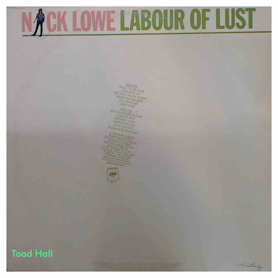 Nick Lowe - Labour of Lust - Used Vinyl