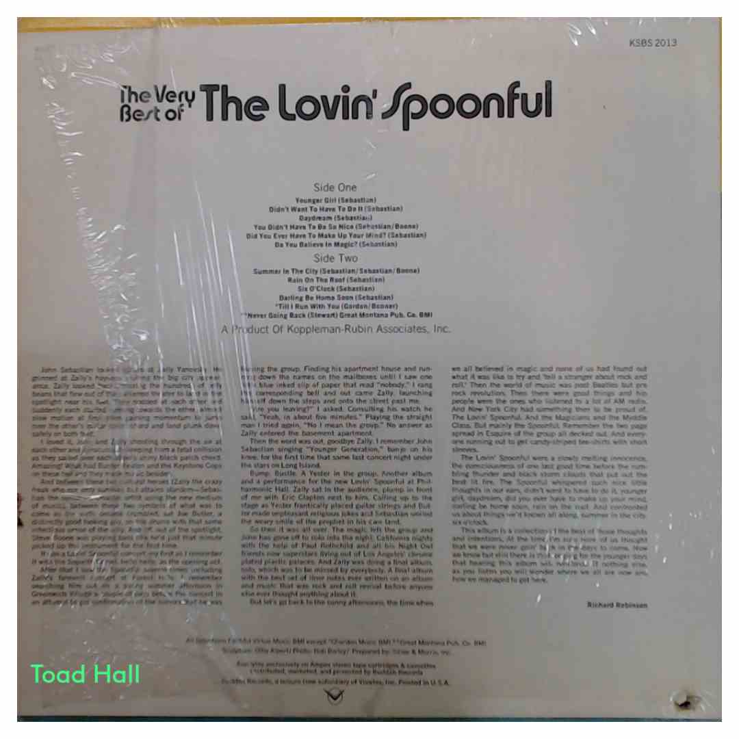 The Lovin' Spoonful - The Very Best Of The Lovin' Spoonful - Used Vinyl