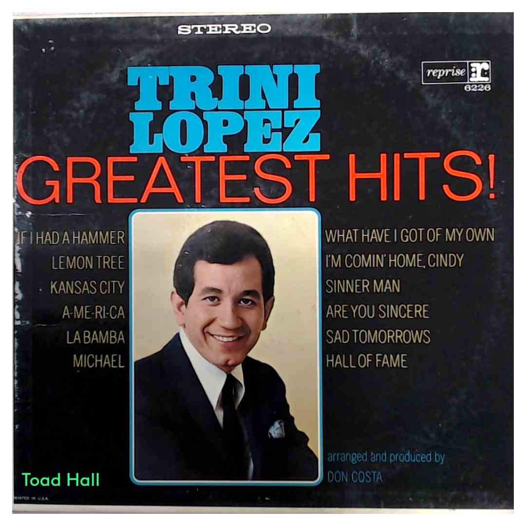 Trini Lopez - Greatest Hits! - Used Vinyl