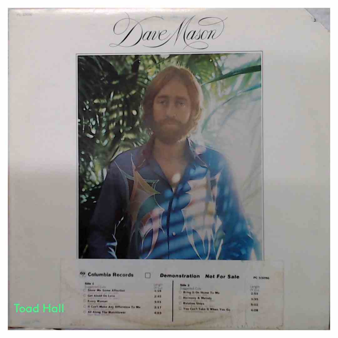 Dave Mason - Dave Mason (Promo) - Used Vinyl