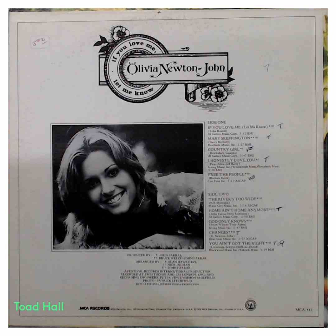 Olivia Newton-John - If You Love Me, Let Me Know - Used Vinyl