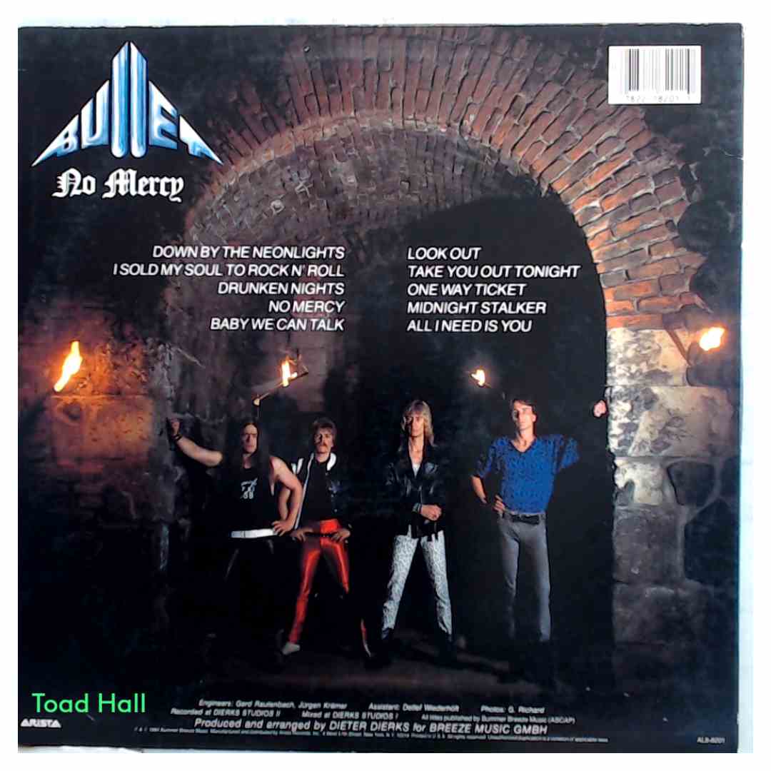 Bullet - No Mercy - Used Vinyl