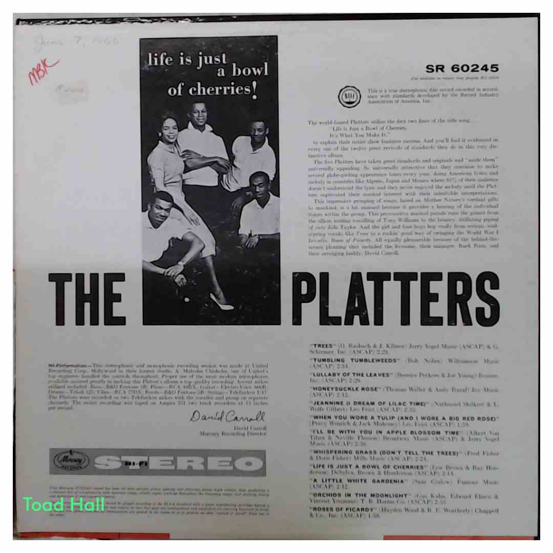 The Platters - Life Is Just A Bowl Of Cherries! - Used Vinyl