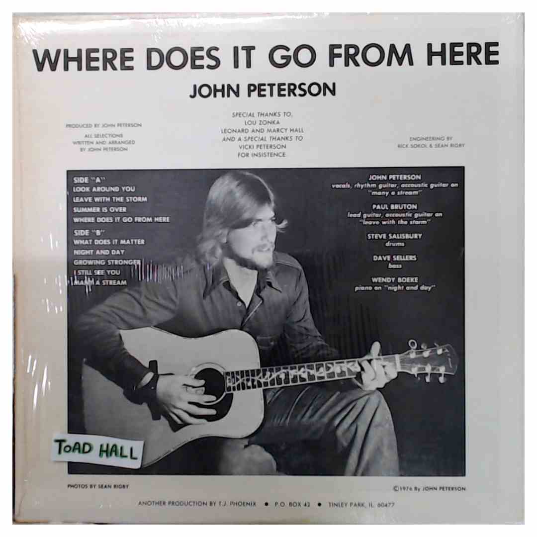 John Peterson - Where Does It Go From Here - Used Vinyl