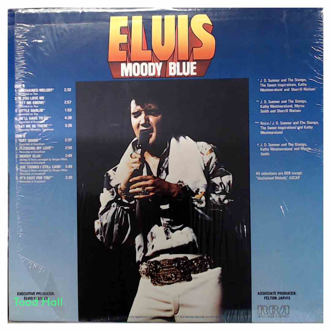 Elvis Presley - Moody Blue (Blue Vinyl) - Used Vinyl