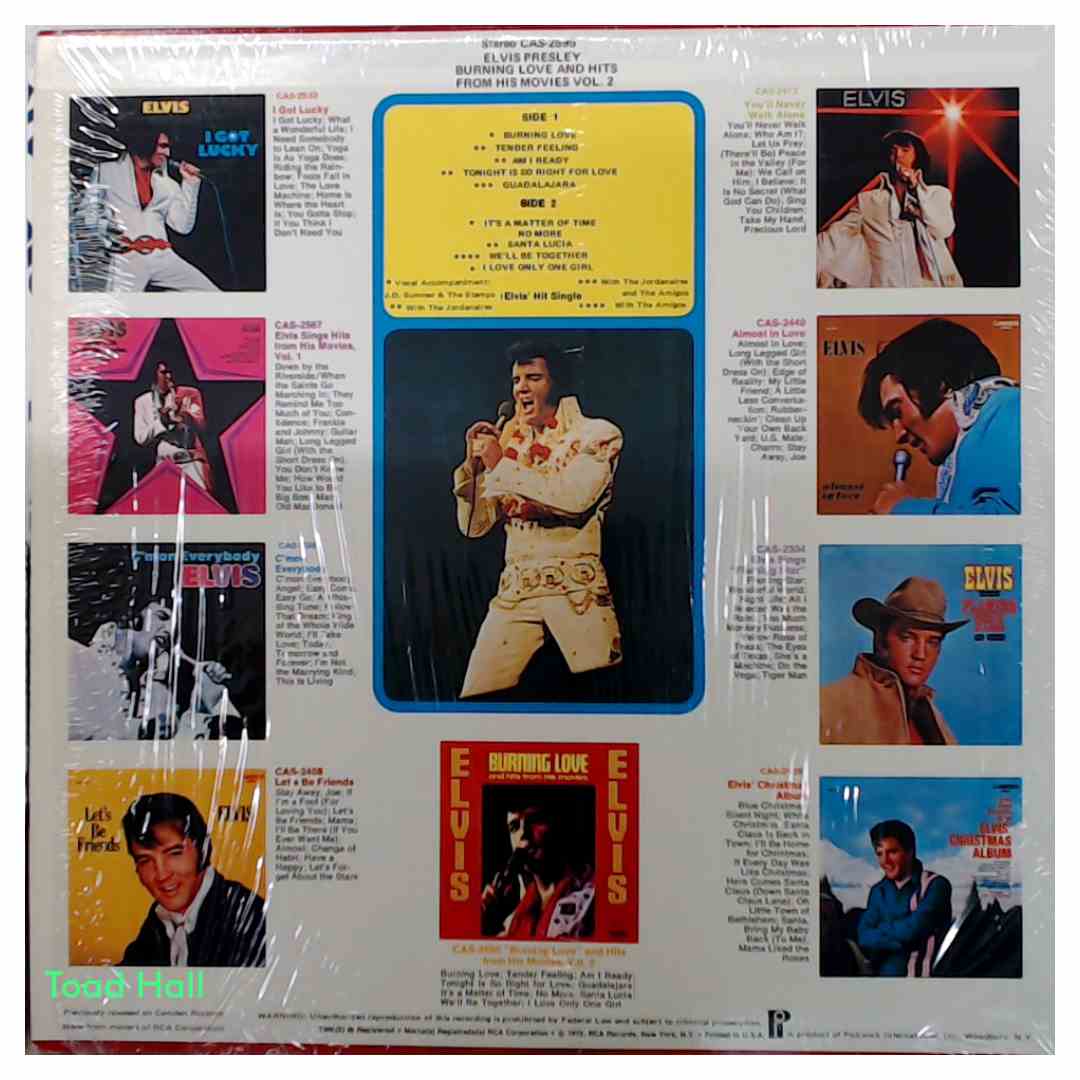 Elvis Presley - Burning Love And Hits From His Movies - Used Vinyl