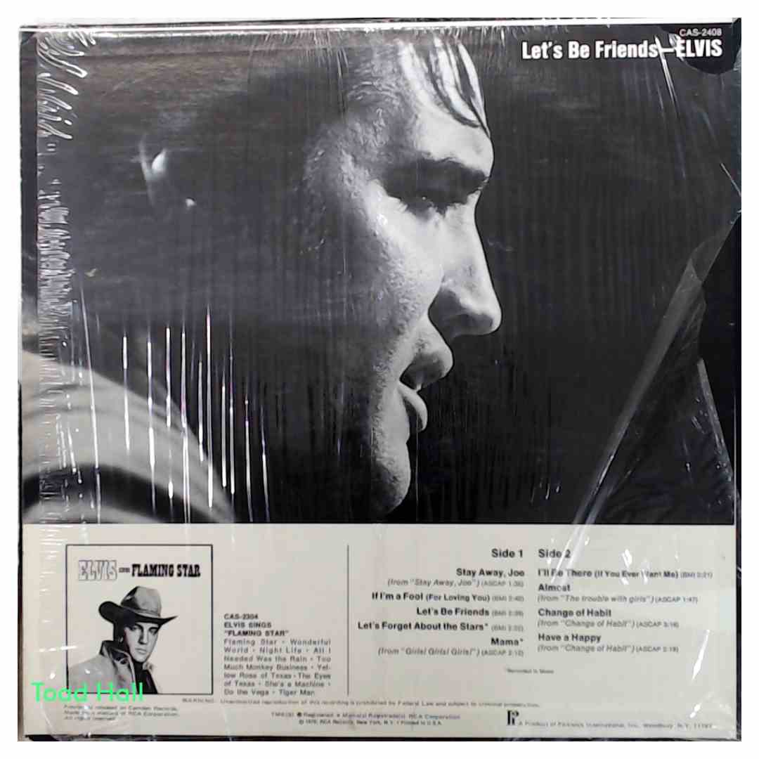 Elvis Presley - Let's Be Friends - Used Vinyl