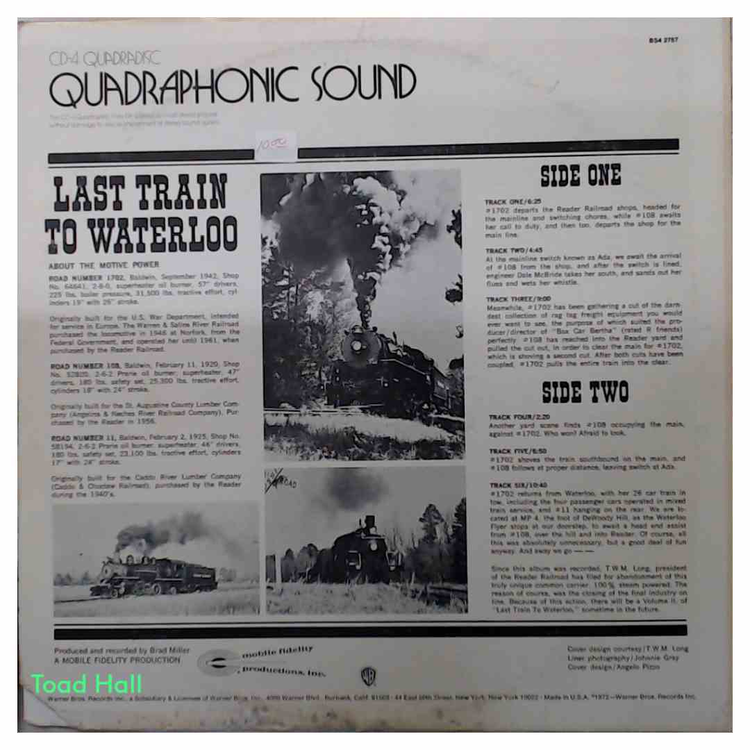 Reader Railroad - Last Train To Waterloo (Quadrophonic) - Used Vinyl