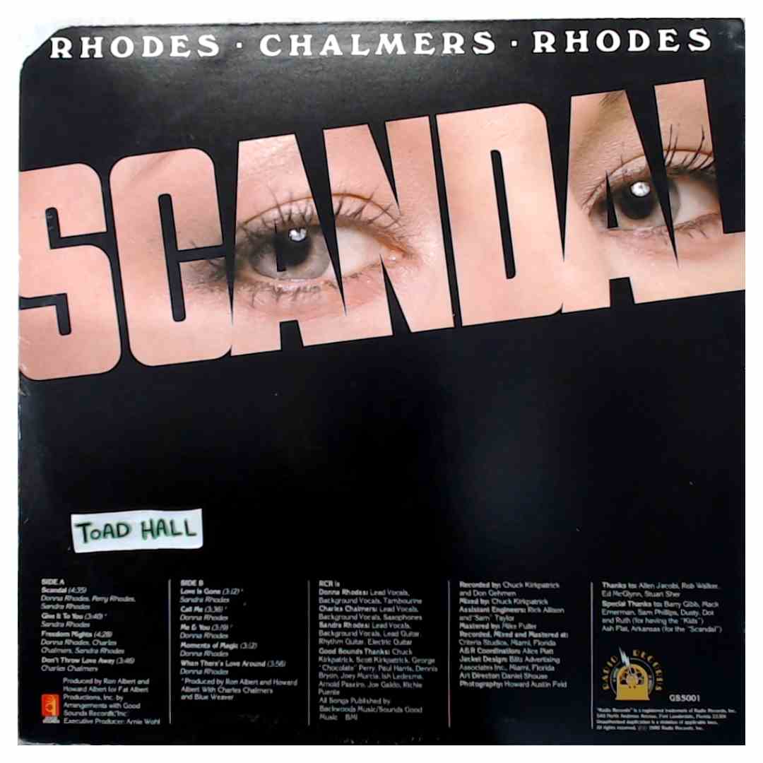 RCR (Rhodes, Chalmers, Rhodes) - Scandal - Promo Used