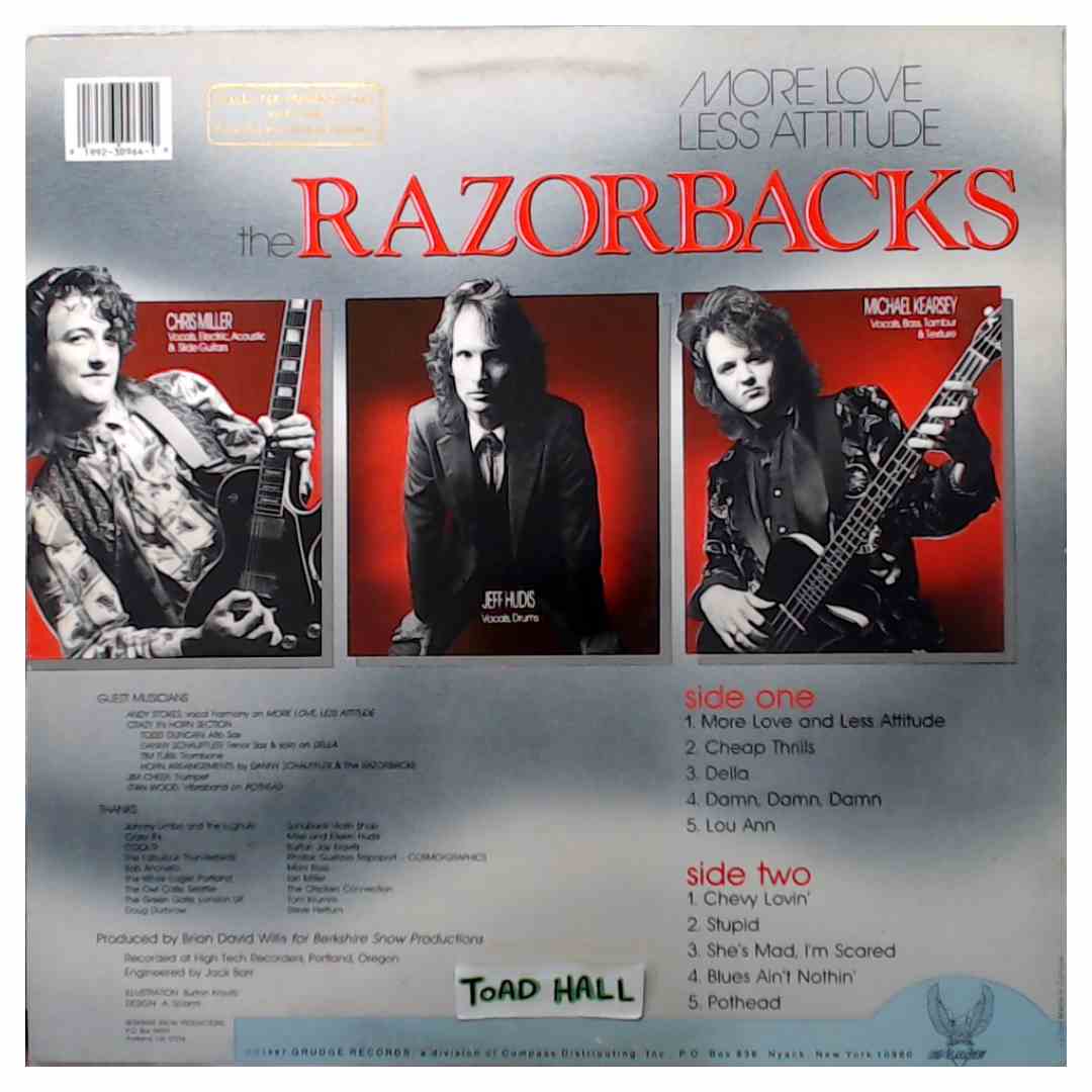 Razorbacks - More Love Less Attitude (Promo Cover) - Used Vinyl