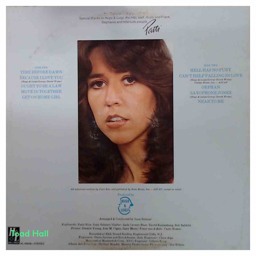Patti Rice - Patti Rice (Promo Cover) - Used Vinyl