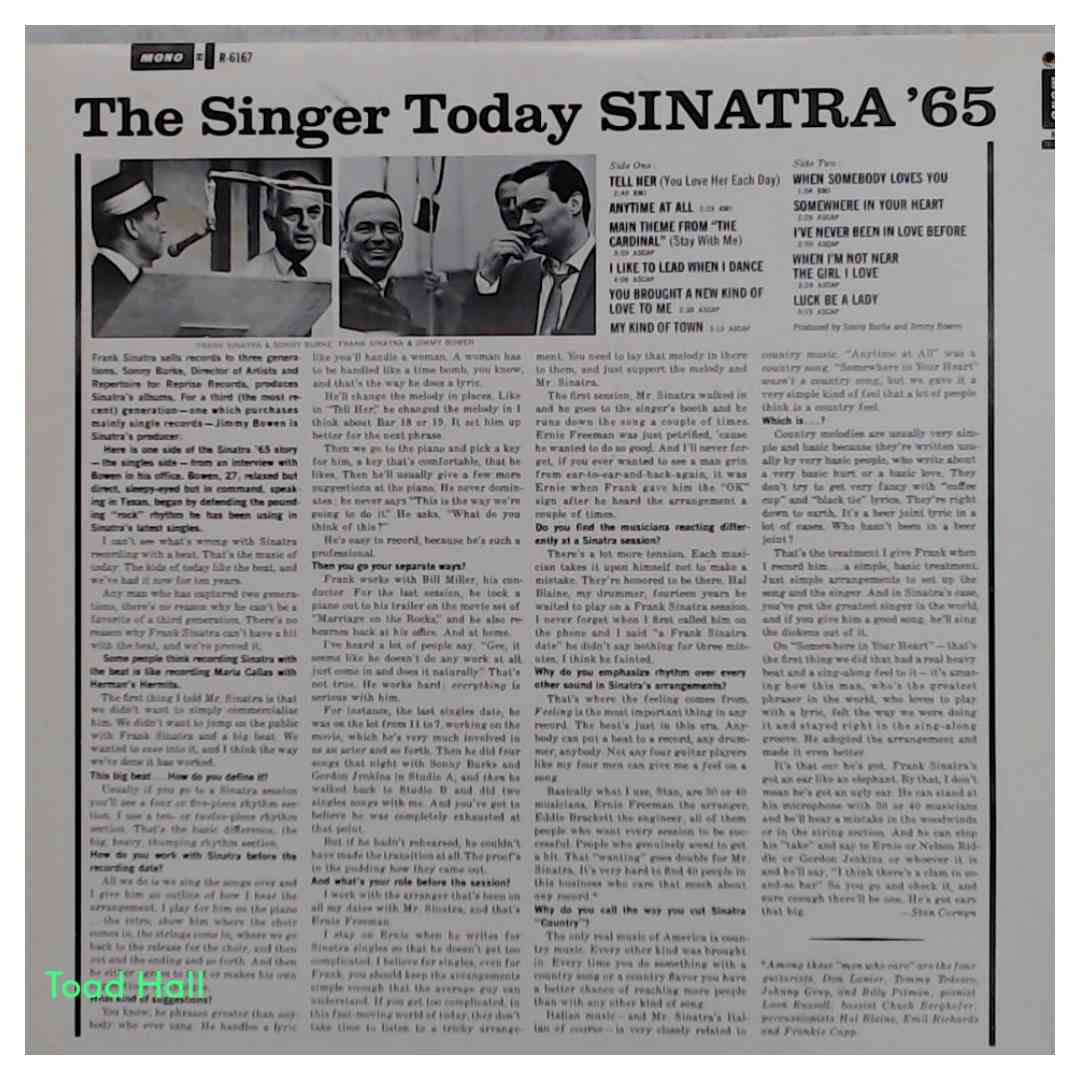 Frank Sinatra - Sinatra '65 - Used Vinyl