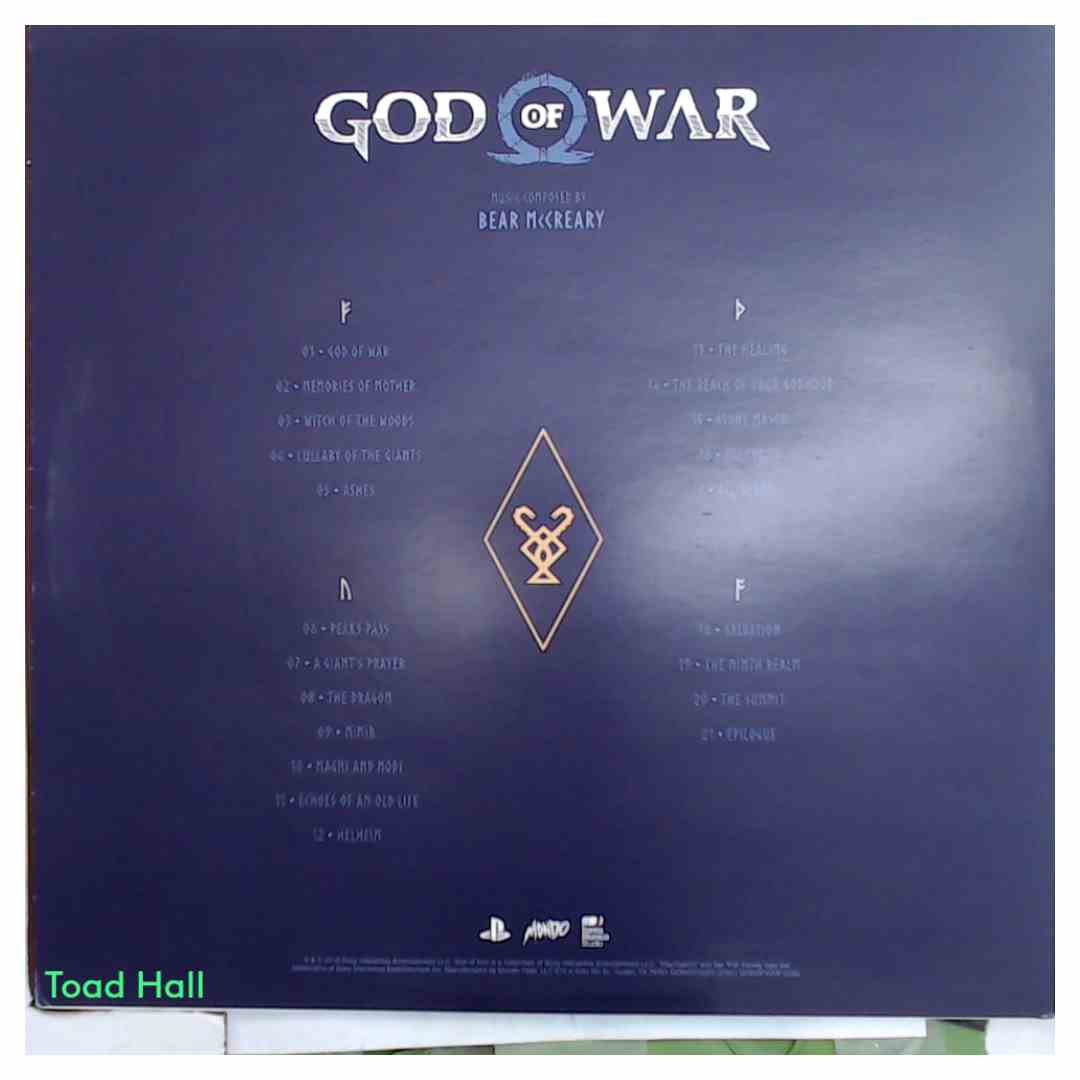 Bear McCreary - God Of War Soundtrack (Bronze w/ Yellow Splatter and Blue w/ Clear Splatter) - Used Vinyl