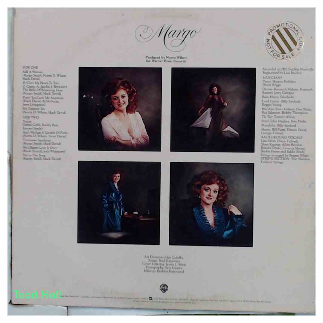 Margo Smith - A Woman (Promo Cover) - Used Vinyl