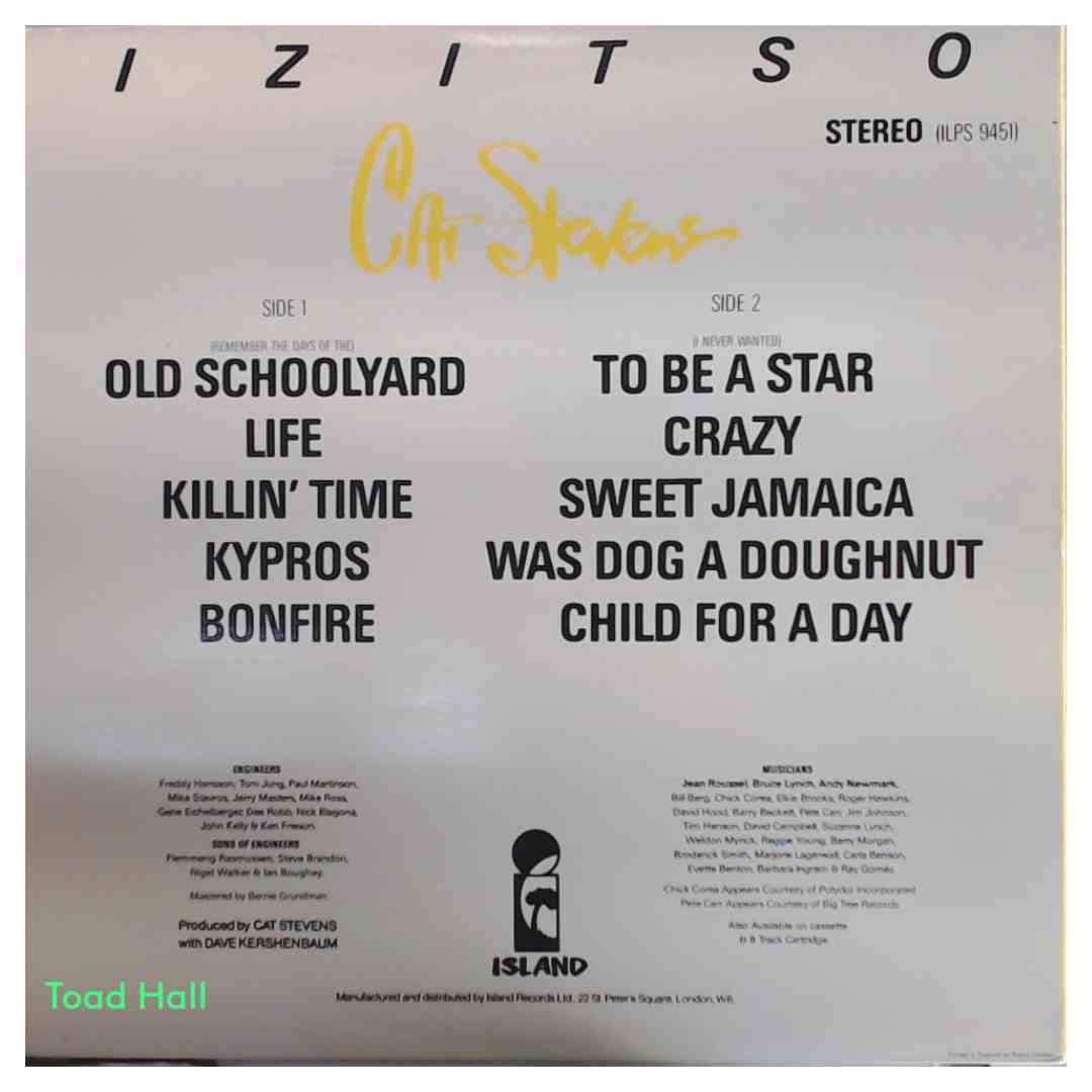 Cat Stevens - Izitso (import) - Used Vinyl LP