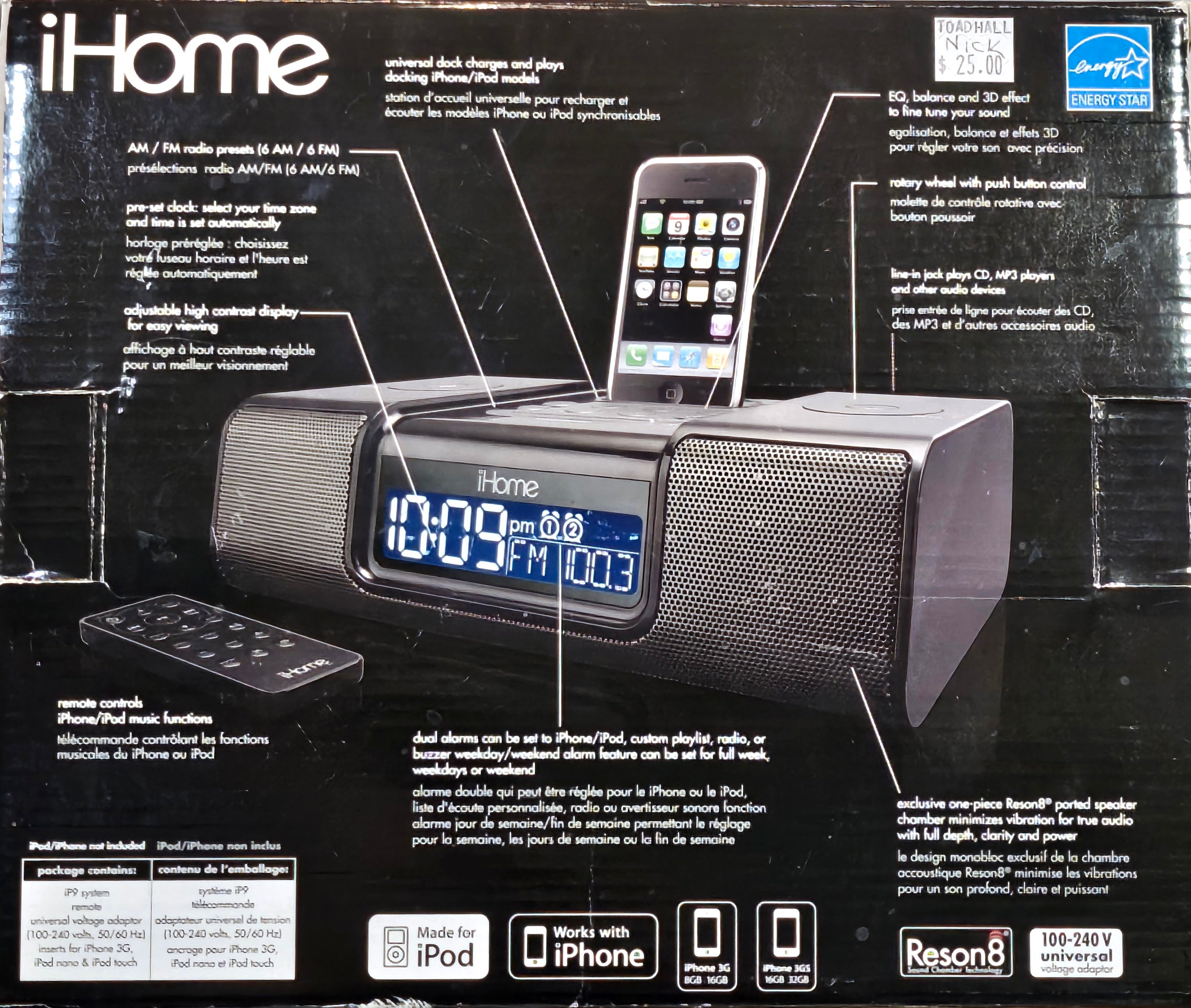 iHome iP9 Clock Radio