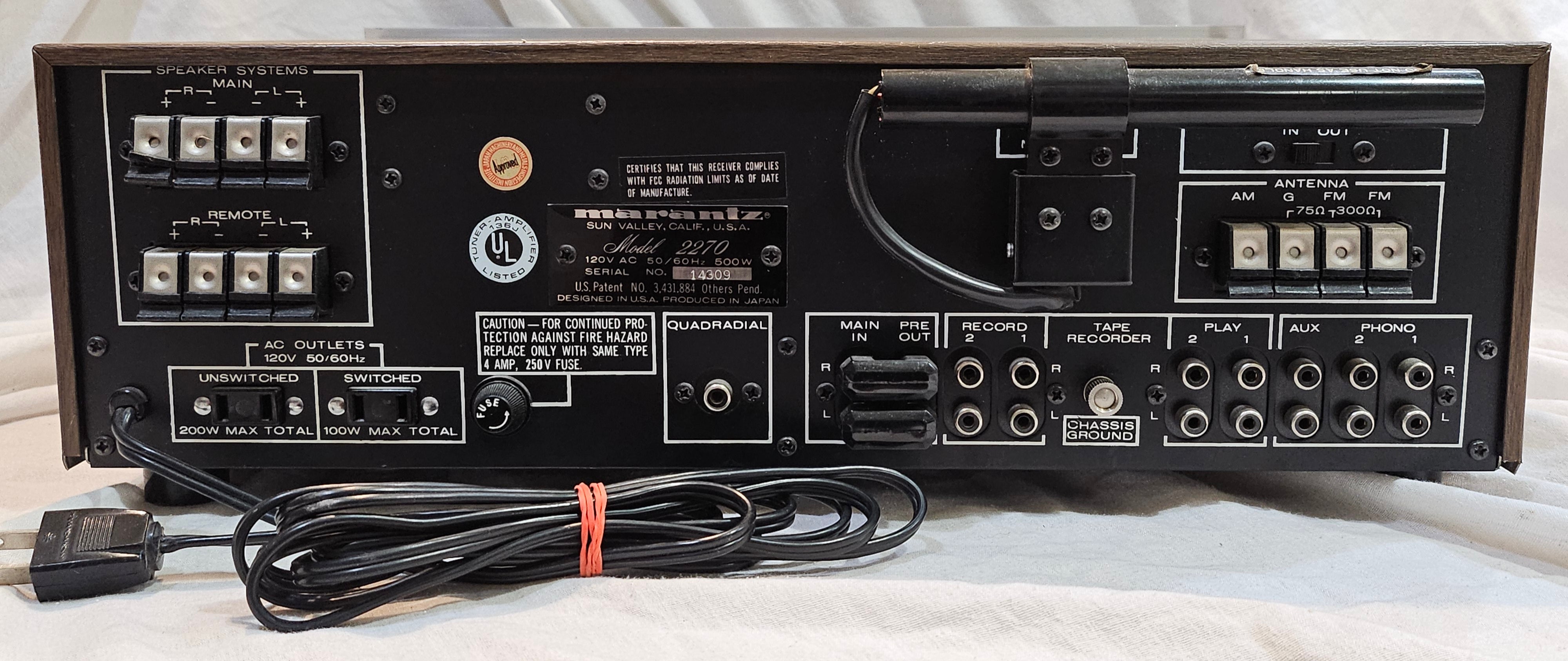 Marantz 2270 Receiver