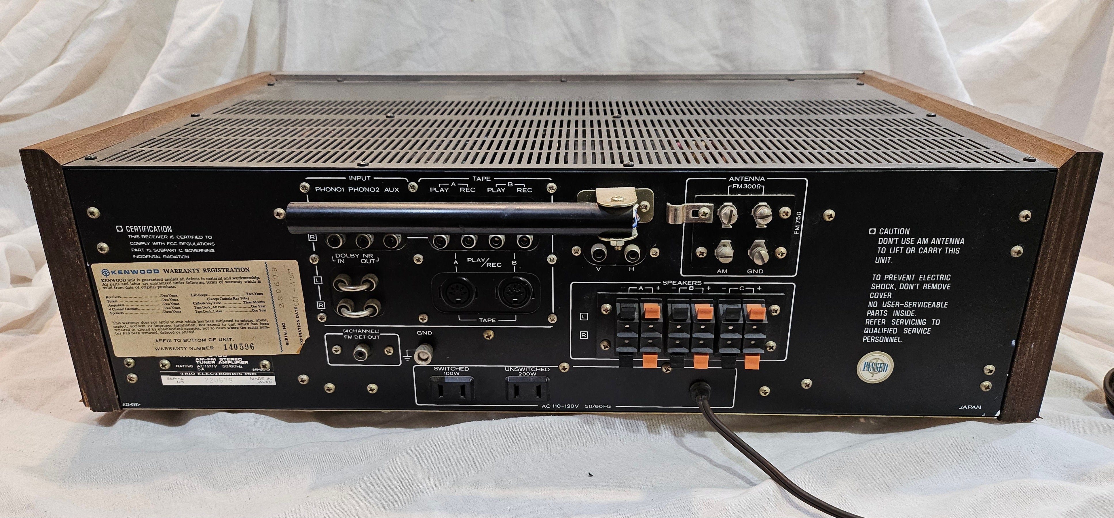 Kenwood KR-9400 Receiver