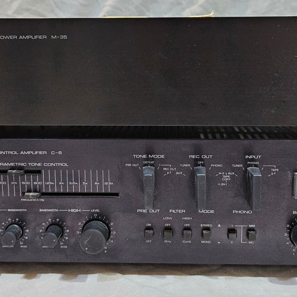 Yamaha C-6 プリアンプ Yamaha C-6 Pre Amp & M-35 Power Amp Set