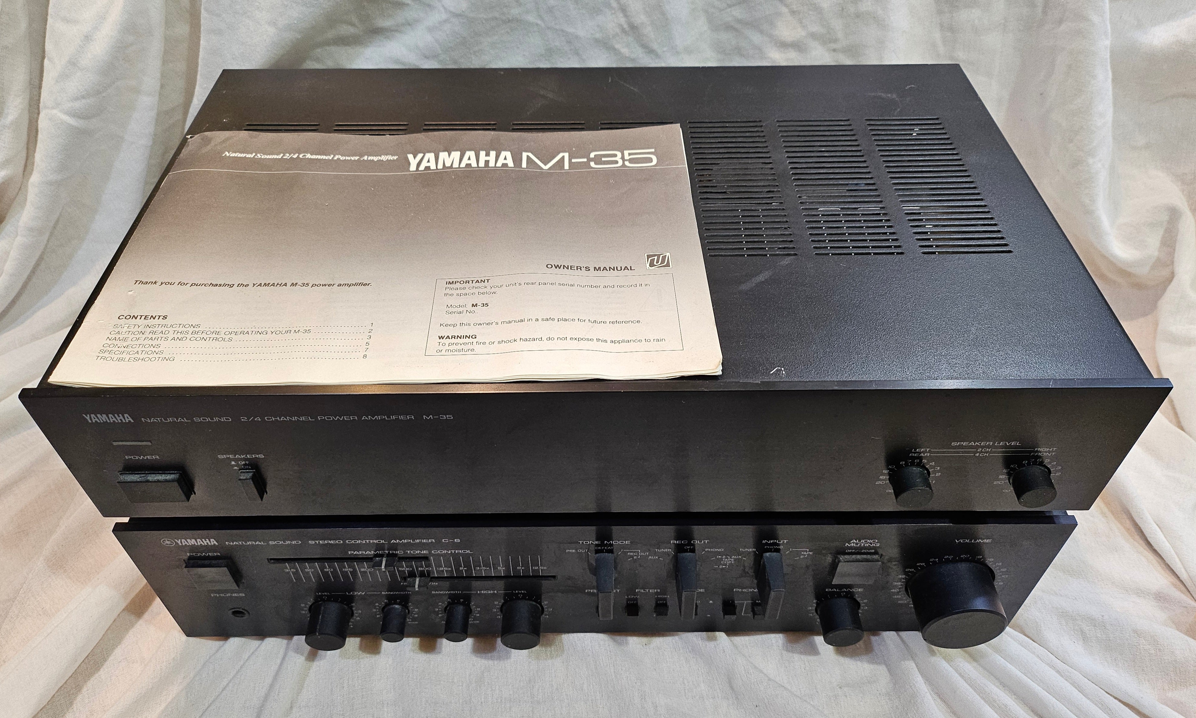 Yamaha C-6 Pre Amp & M-35 Power Amp Set