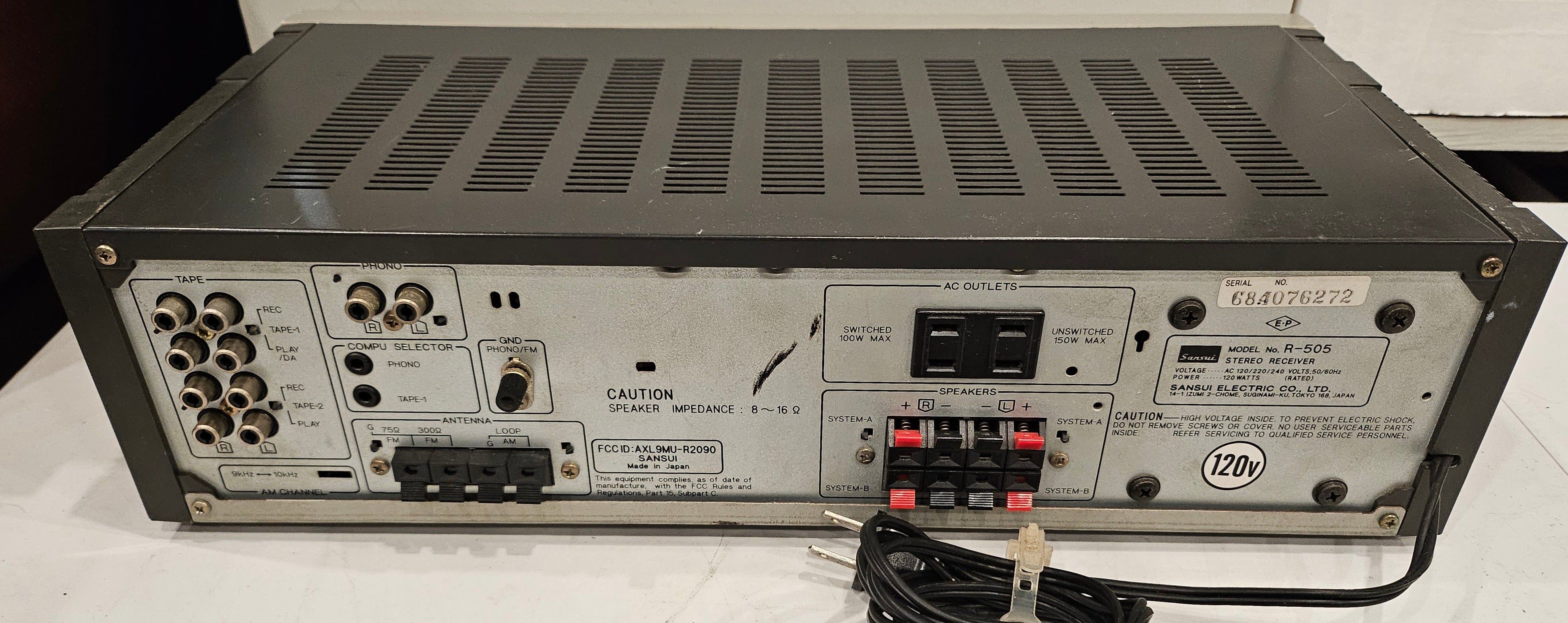 Sansui R-505 Synthesizer Receiver