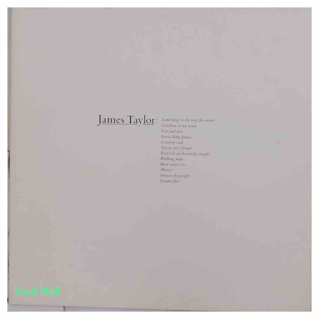 JAMES TAYLOR Greatest Hits Used Vinyl LP