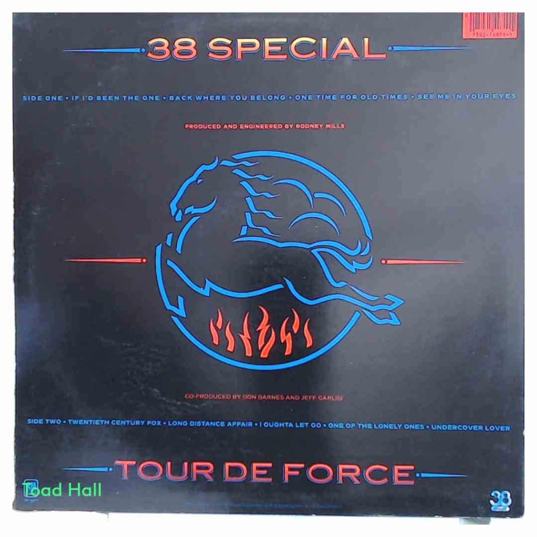 .38 SPECIAL Tour De Force Used Vinyl LP