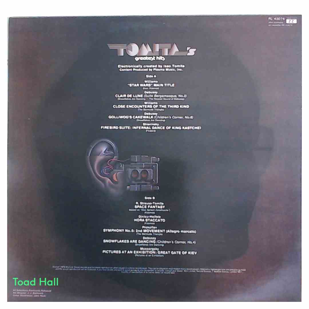 TOMITA Tomita's Greatest Hits Used Vinyl LP