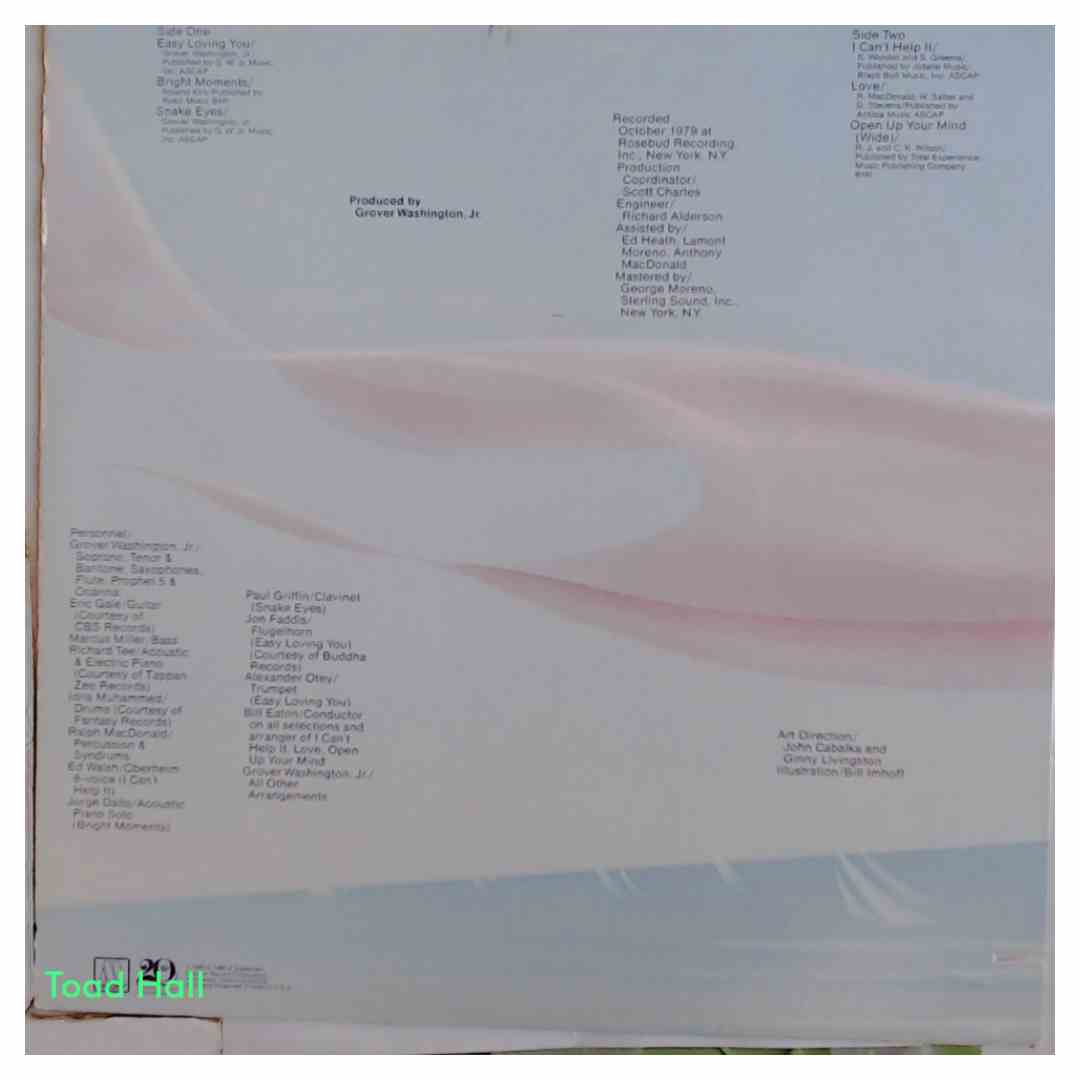 GROVER WASHINGTON JR. Skylarkin' Used Vinyl LP