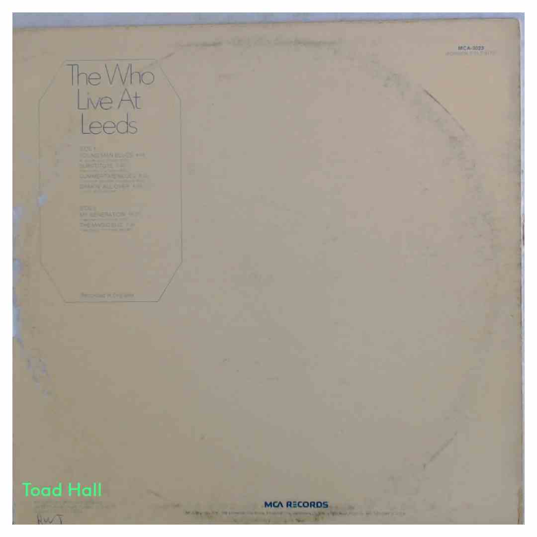 THE WHO Live At Leeds Used Vinyl LP