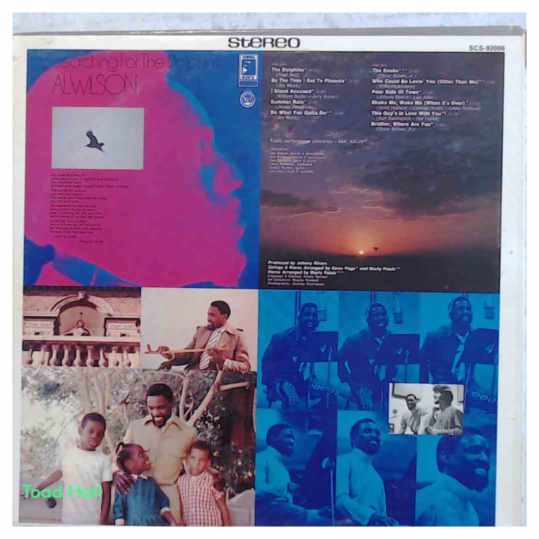 AL WILSON Searching For The Dolphins Used Vinyl LP