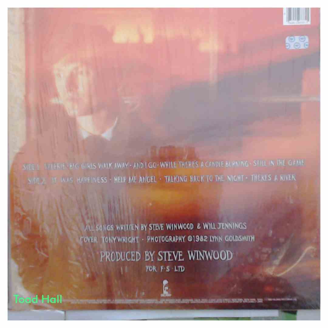 STEVE WINWOOD Talking Back To The Night Used Vinyl LP