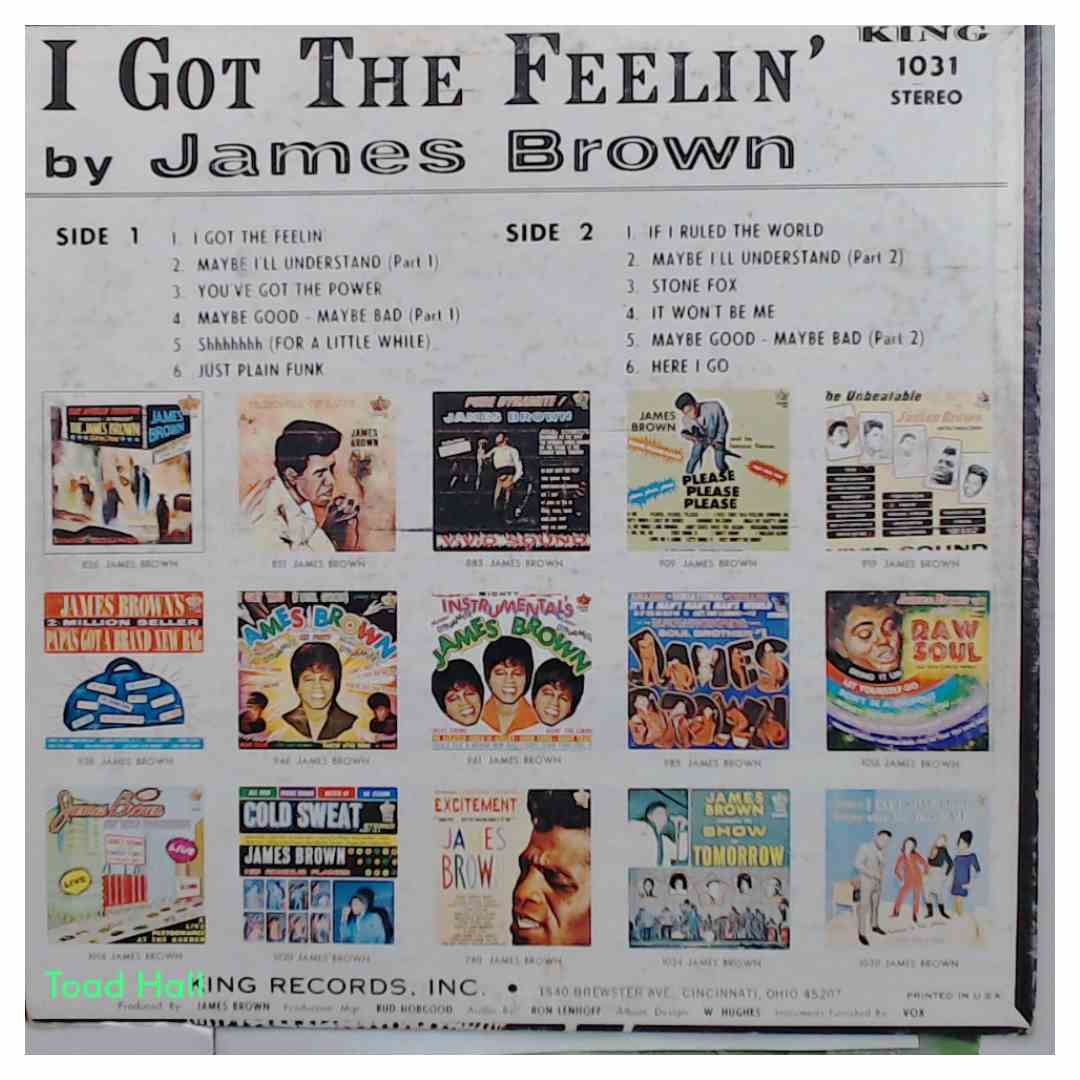 JAMES BROWN I Got The Feelin' Used Vinyl LP