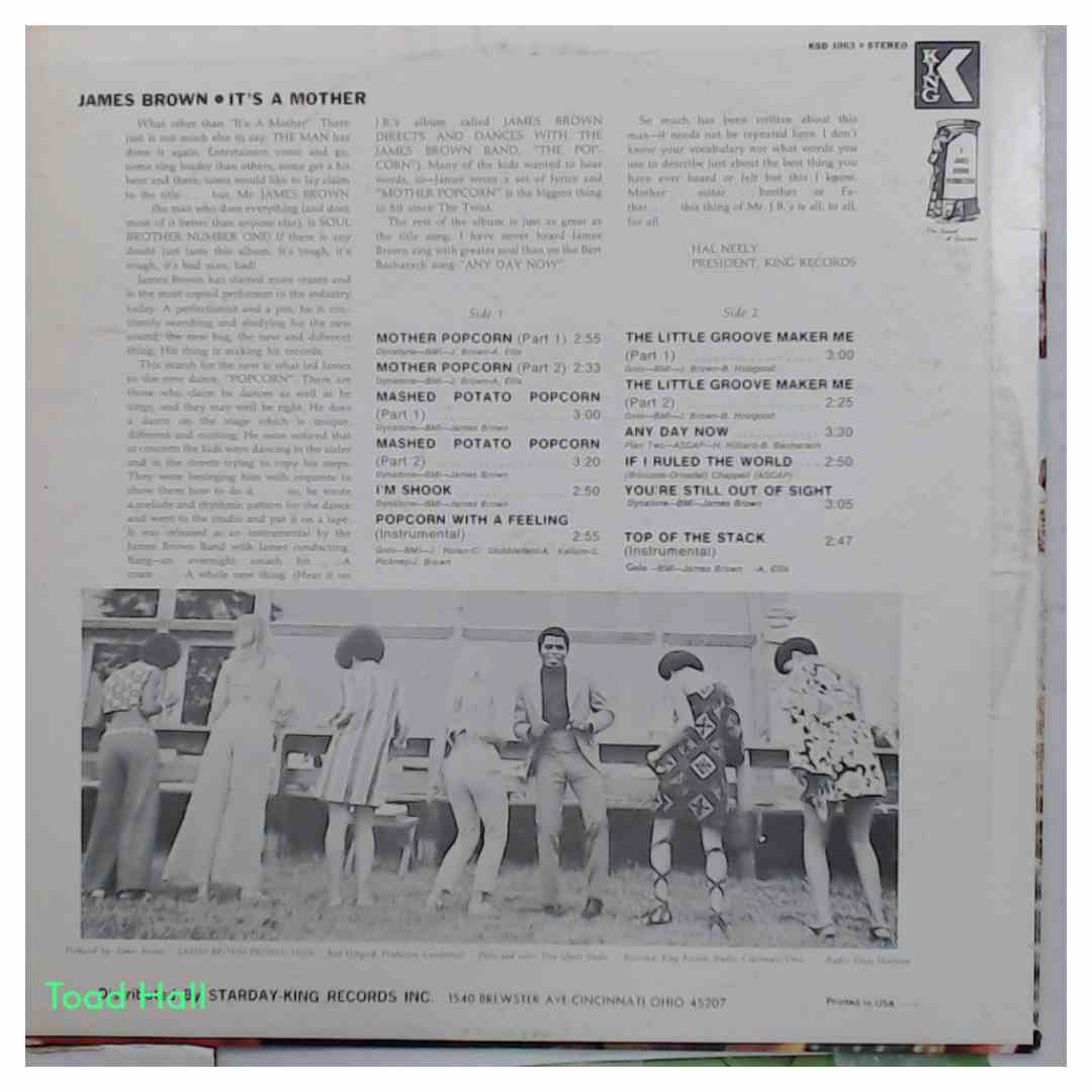 JAMES BROWN It's A Mother Used Vinyl LP