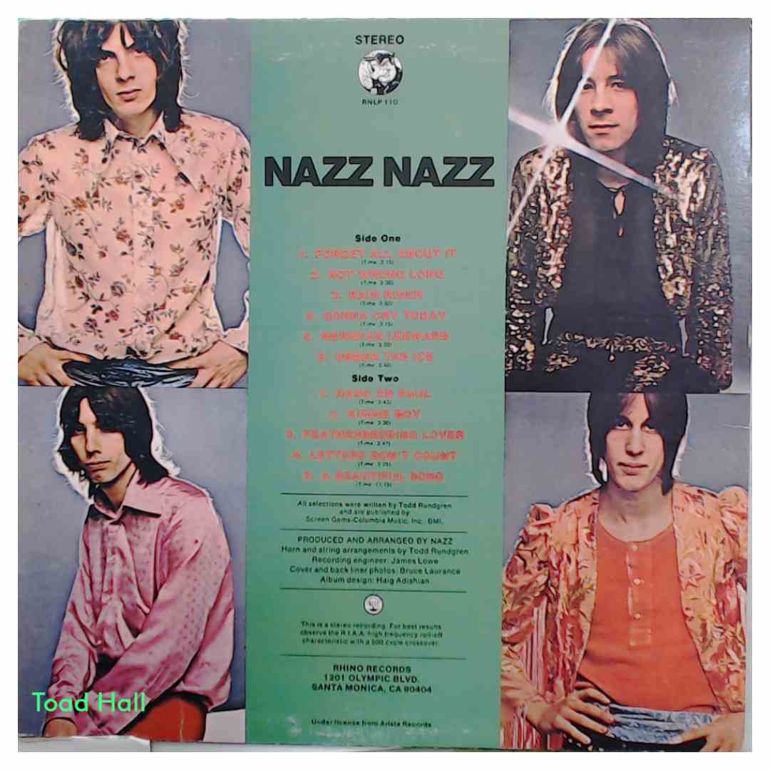NAZZ Nazz Used Vinyl LP