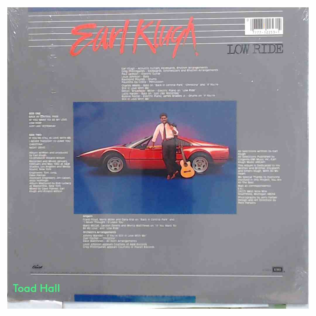 EARL KLUGH Low Ride Vintage Sealed Vinyl LP