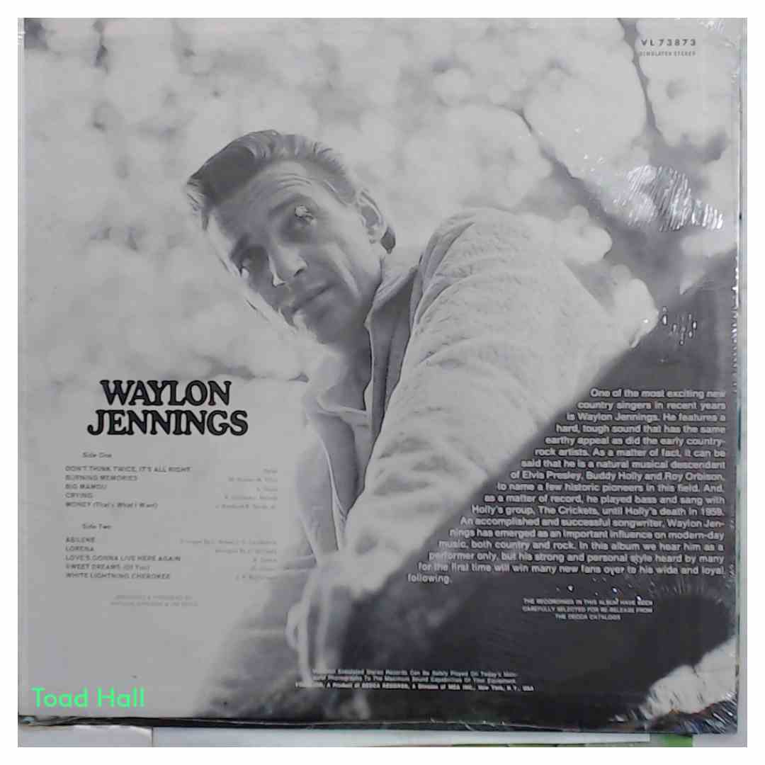 WAYLON JENNINGS Self Titled Vintage Sealed Vinyl LP