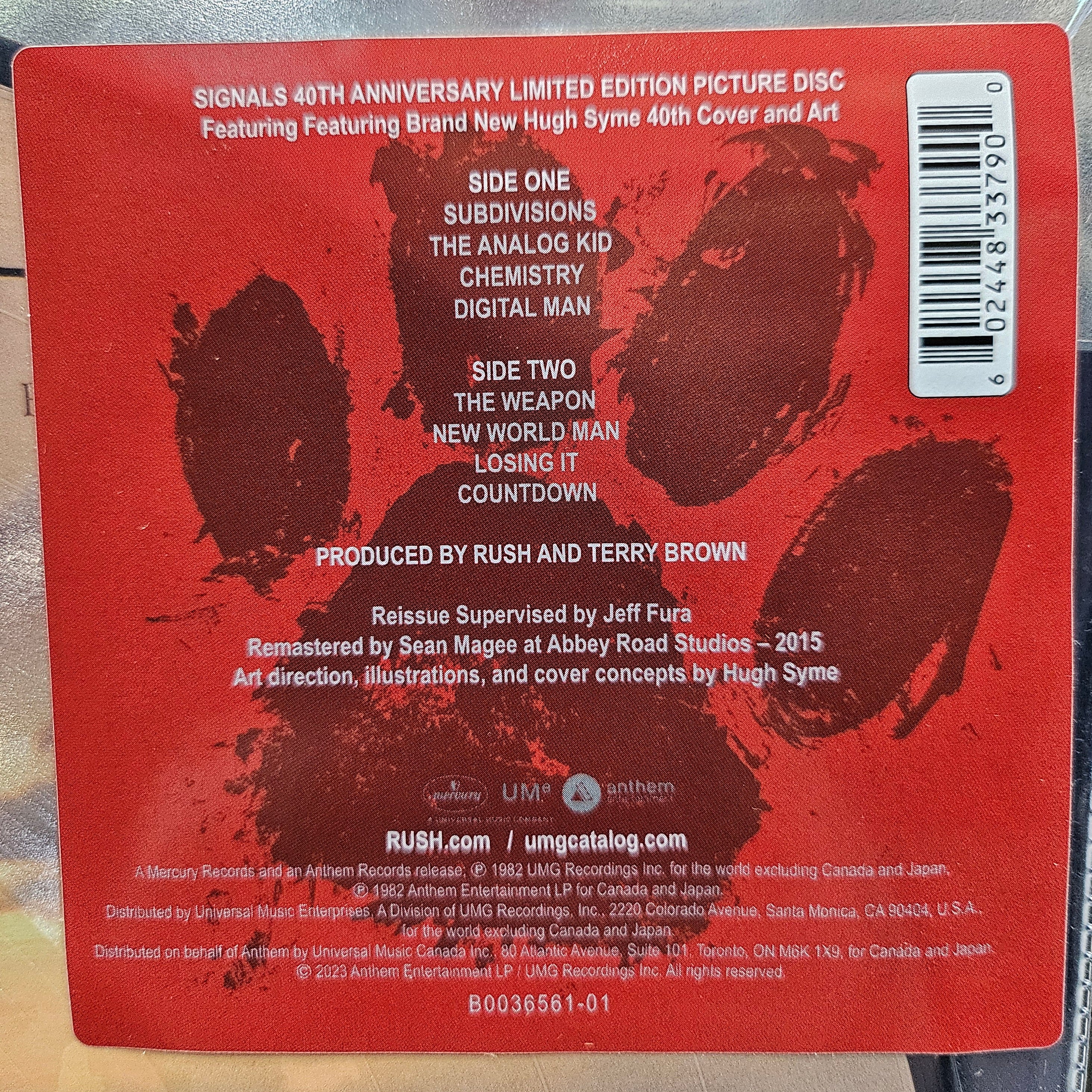 Rush Signals 40th Anniversary Picture Disc New Vinyl LP