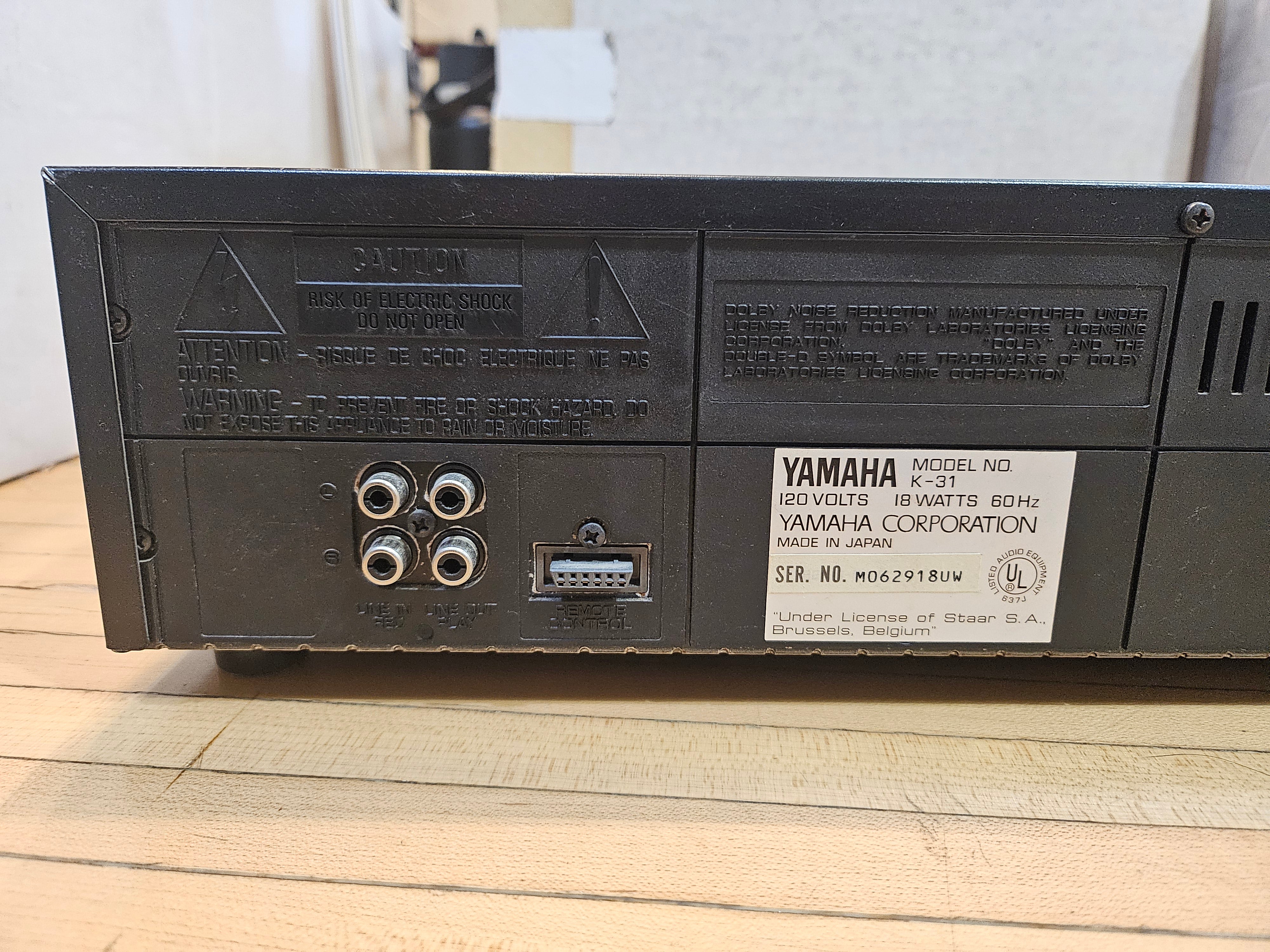 Yamaha K-31 Double Cassette Deck