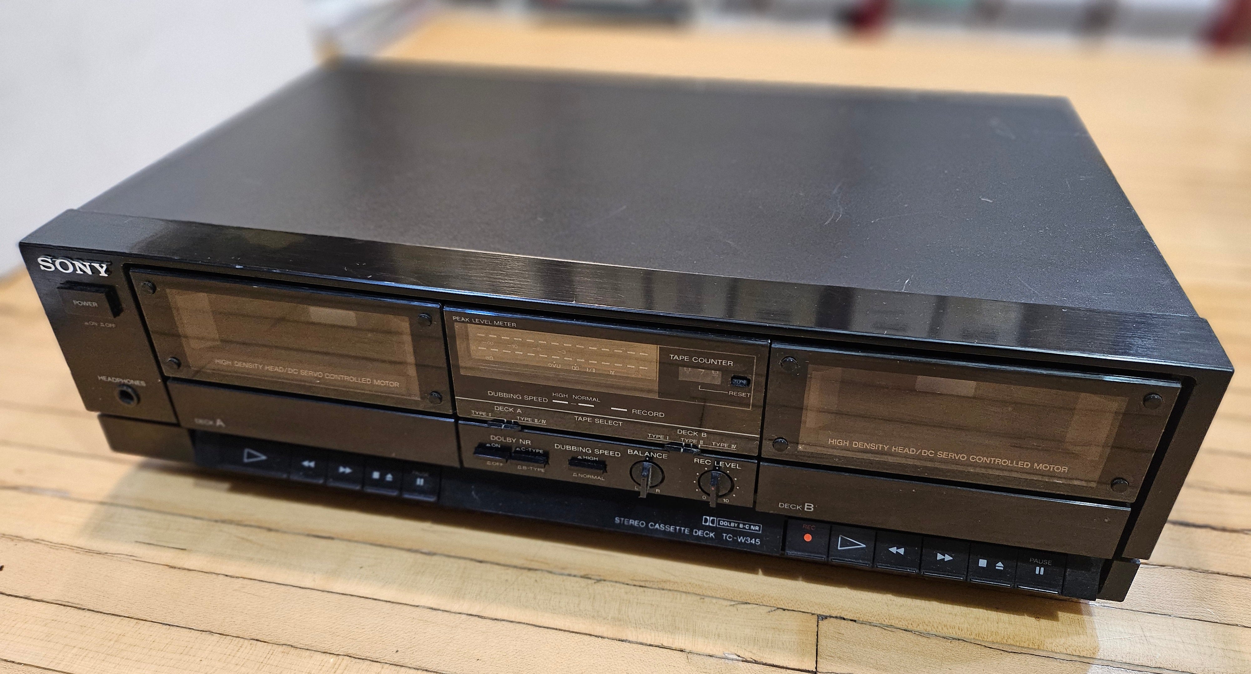 Sony TC-W345 Dual Cassette Deck