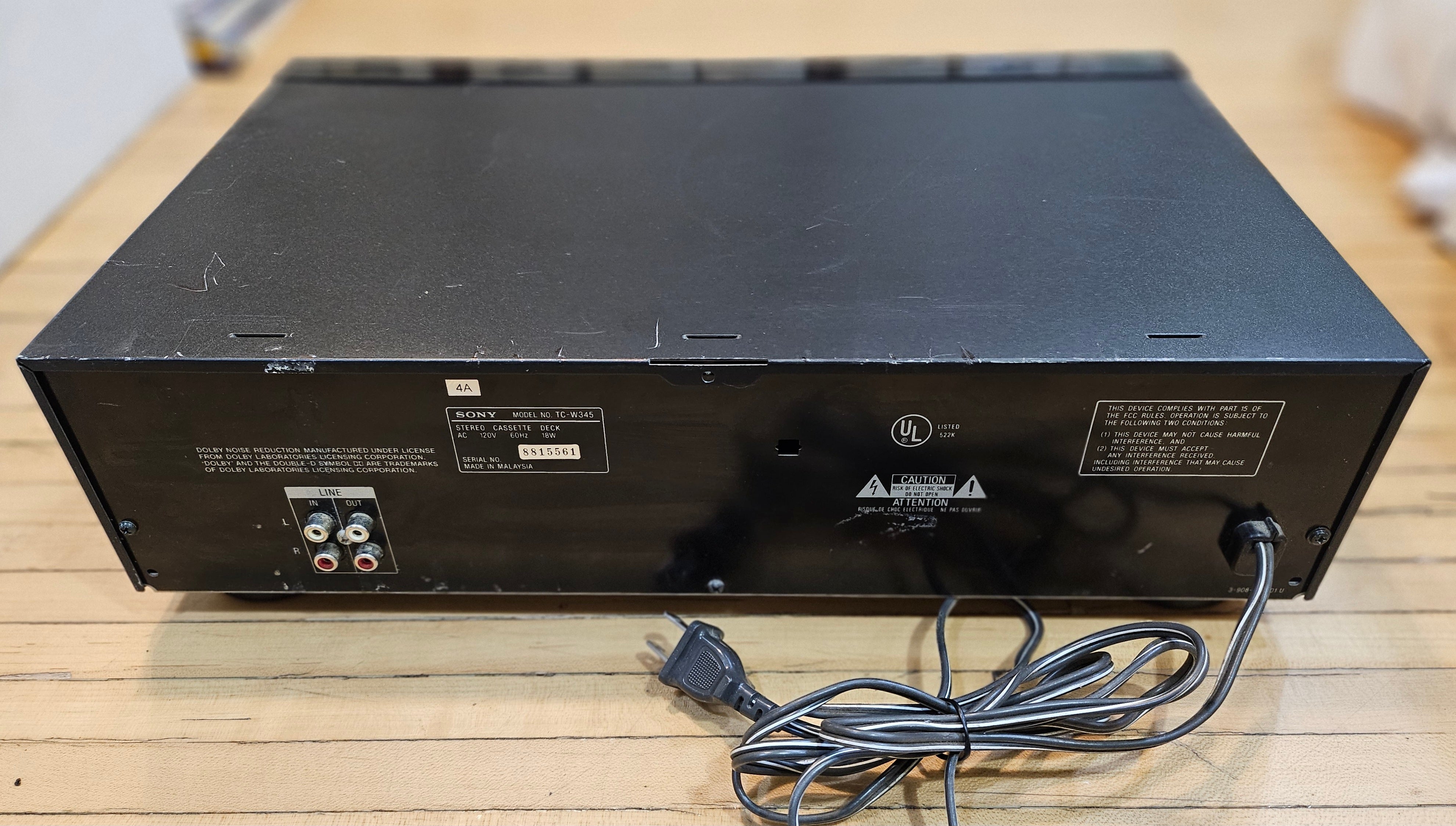 Sony TC-W345 Dual Cassette Deck