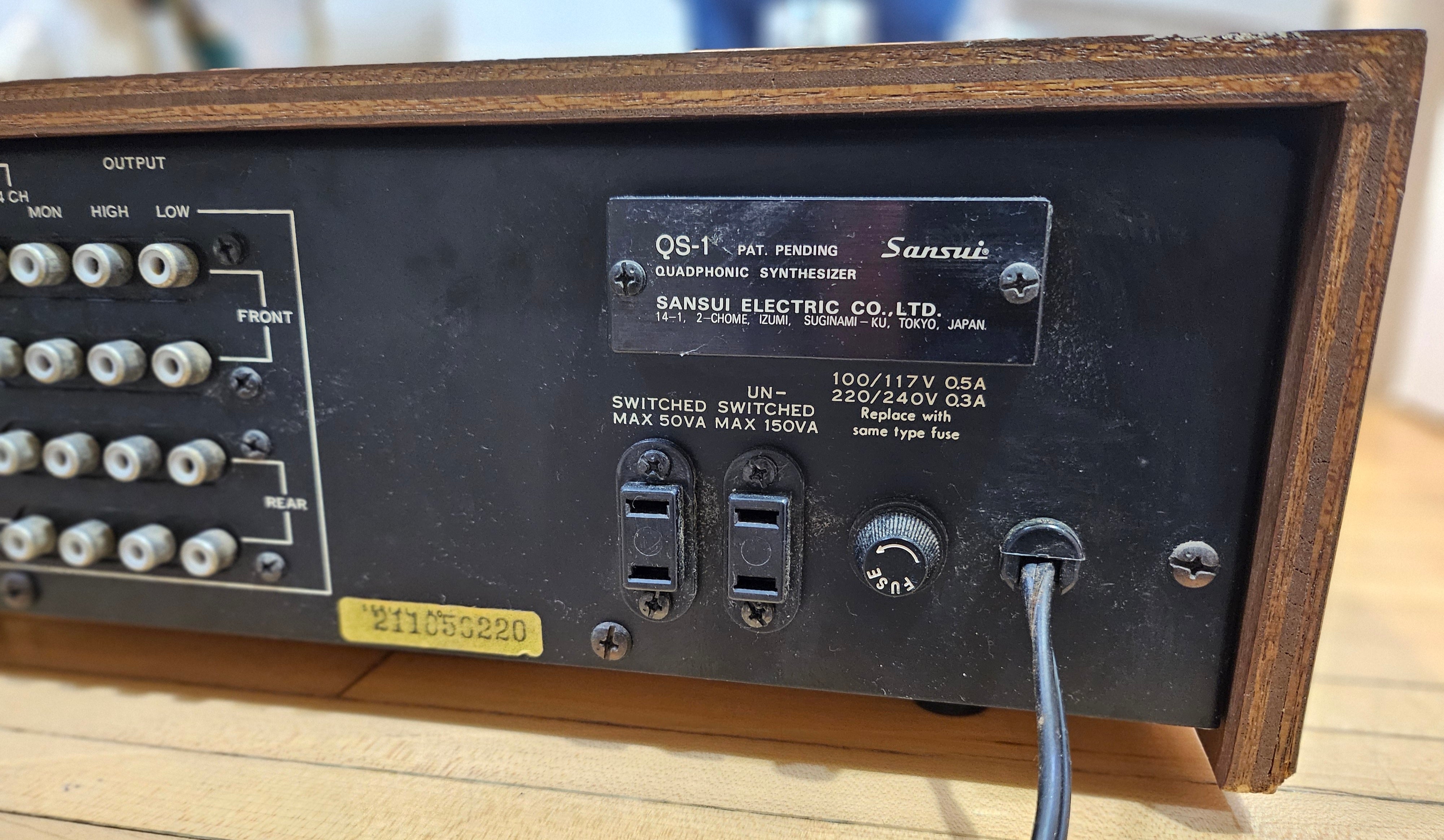 Sansui QS-1 Quadphonic Synthesizer