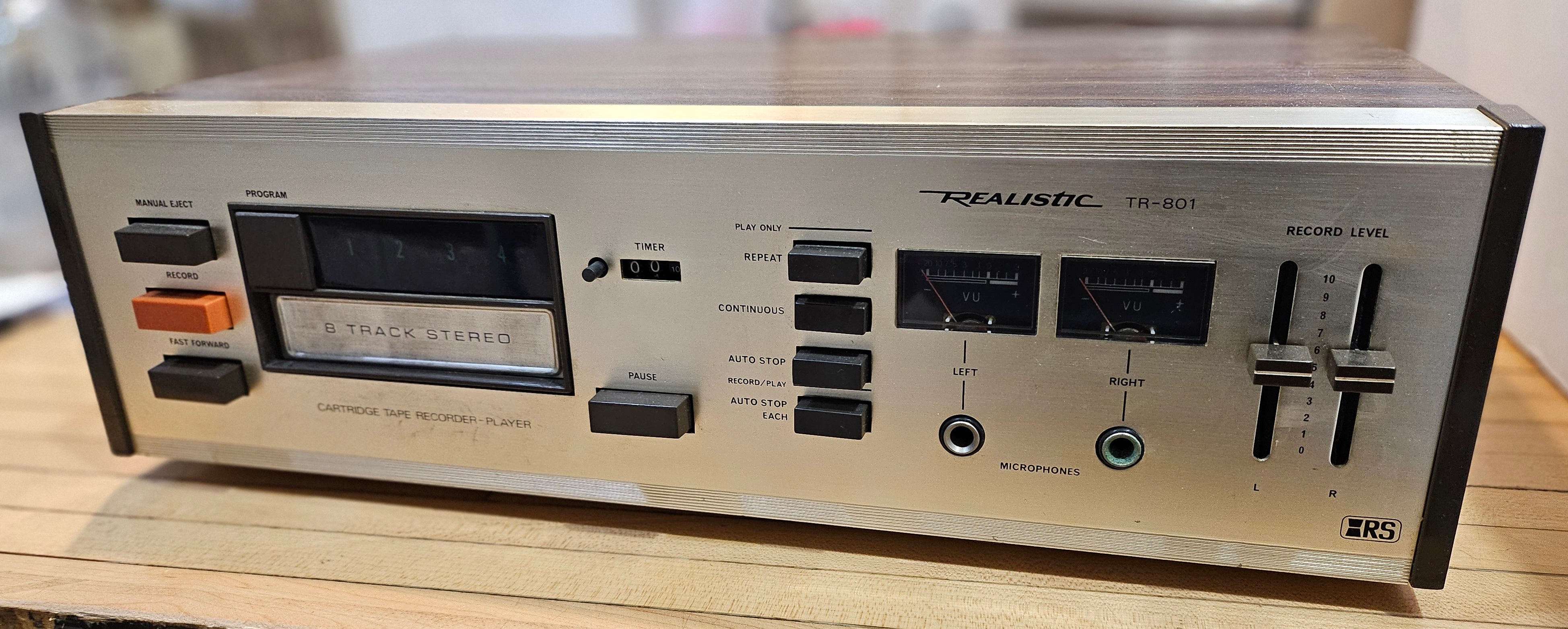 Realistic TR-801 8-Track Cartridge Tape Recorder-Player