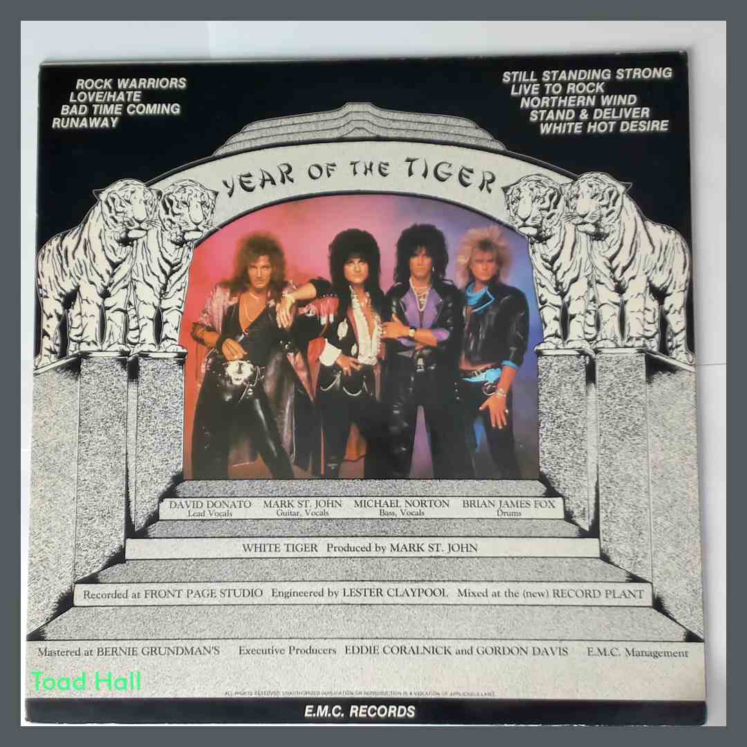 WHITE TIGER White Tiger Used Vinyl LP EMC3653